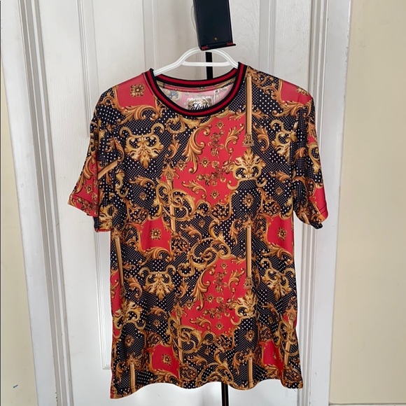 Golden print shirt - Picture 1 of 3